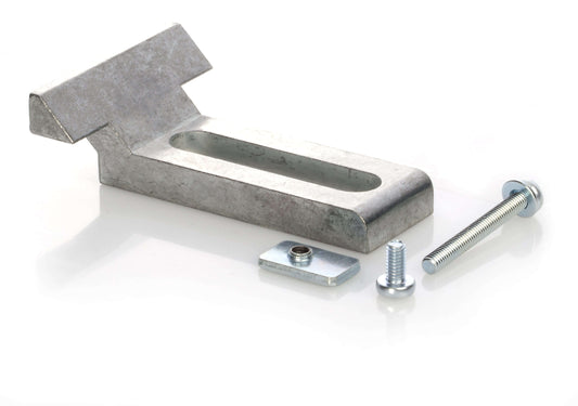 Drechselauflage gefräst aus Aluminium mit Schrauben für Befestigung