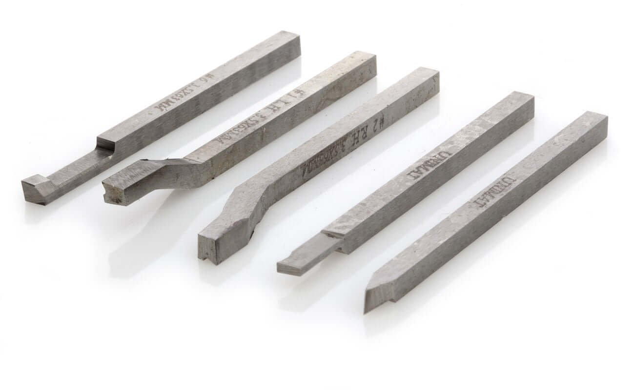 5 Drehstähle für Drehbank aus Stahl