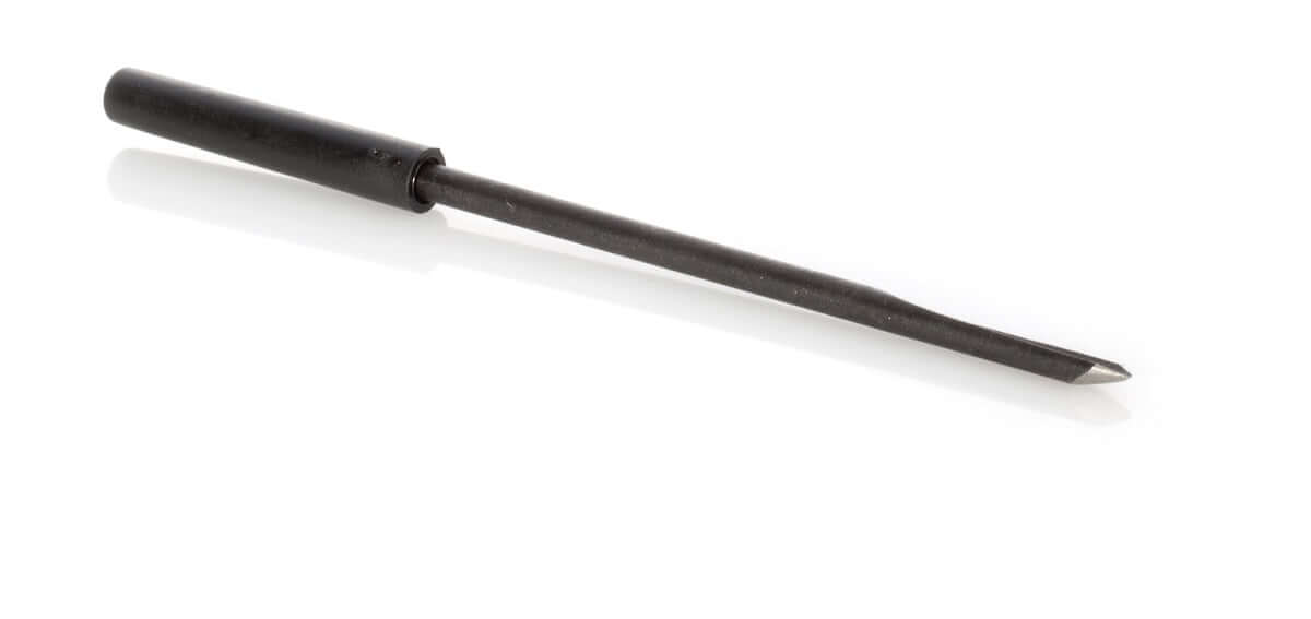 Drechselmesser aus Eisen mit schwarzem Kunststoffgriff