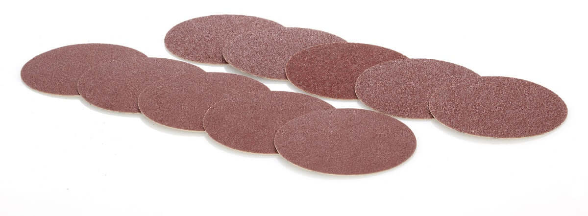 10 Stück Schleifpapier in rötlicher Farbe