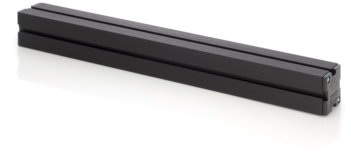 Maschinenbett lang aus Aluminium Schwarz mit Deckel schwarz