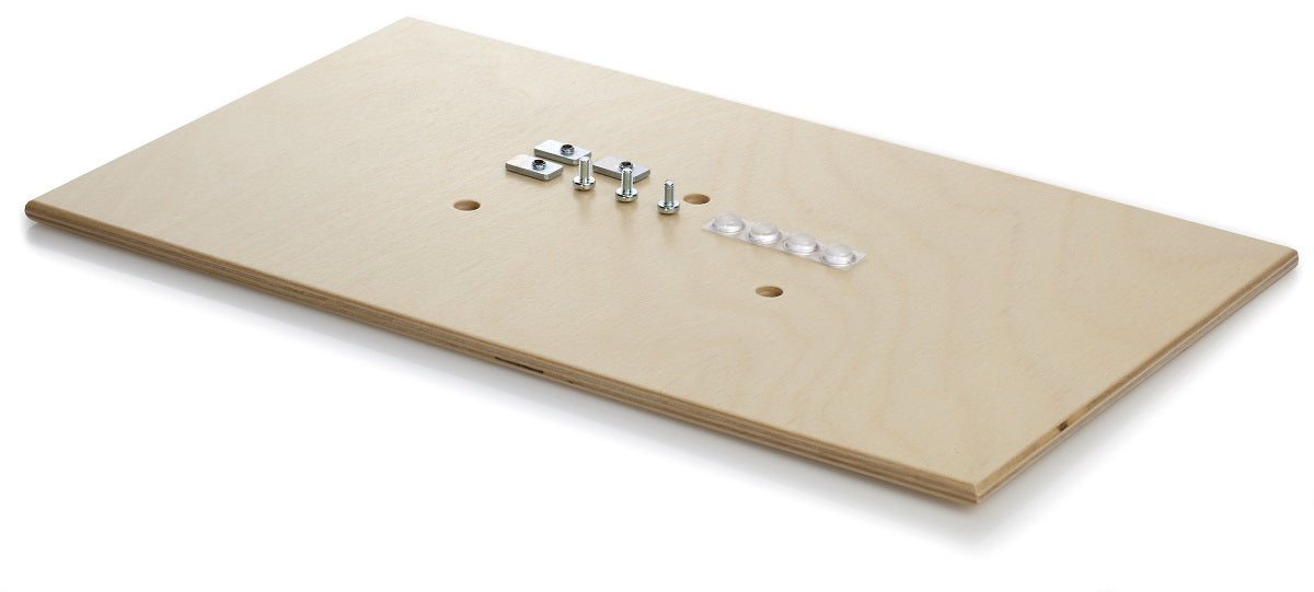 Grundplatte aus Holz mit Schrauben für UNIMAT Maschinen
