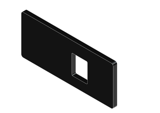 Verbindungsplatte aus Metall schwarz