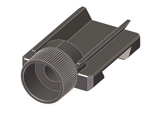 Schlitten für Drechselauflage aus Kunststoff schwarz
