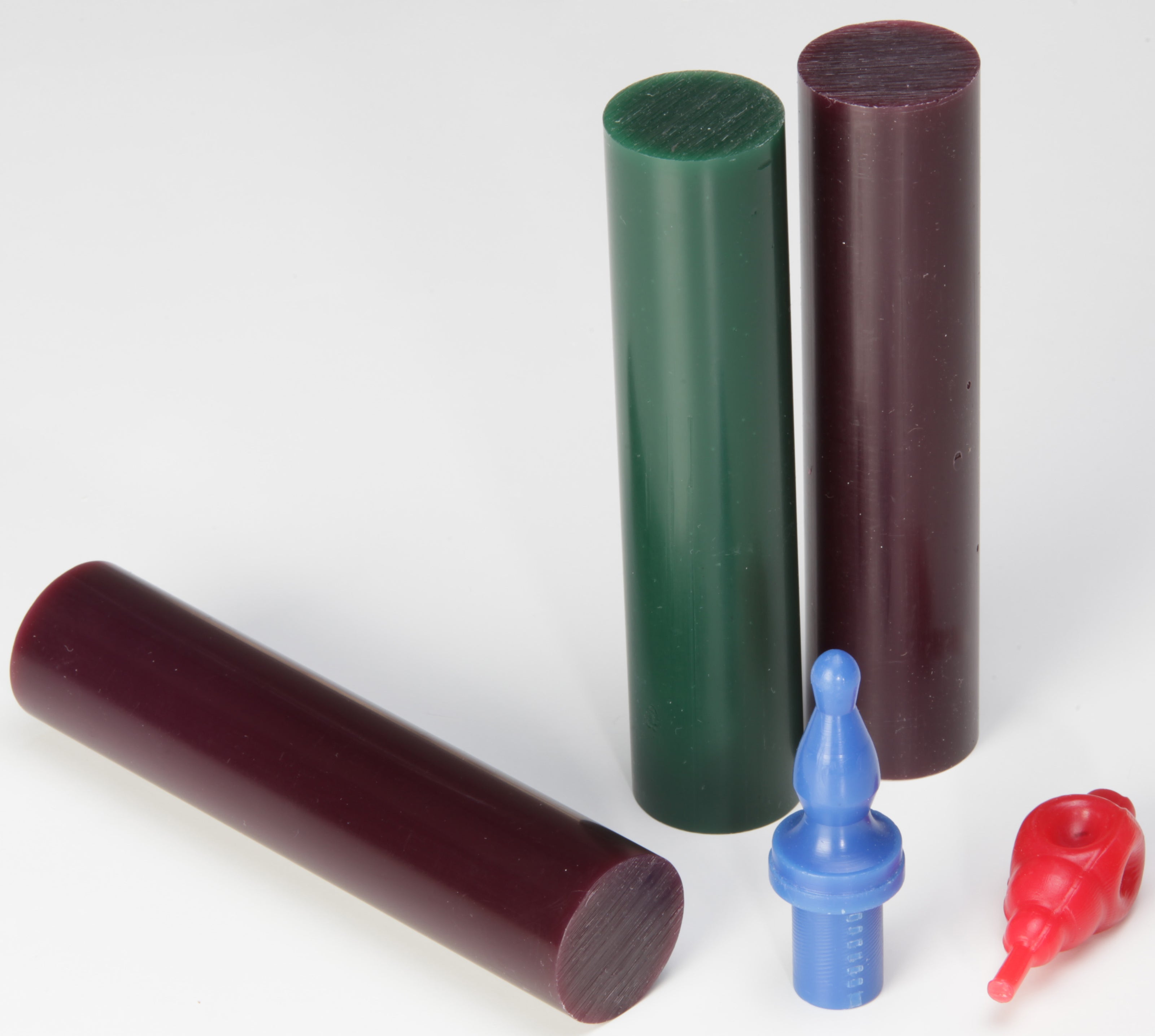 Rohlinge Rund Juwelierwax 3 Stück in Grün und Lila mit 2 Modellen