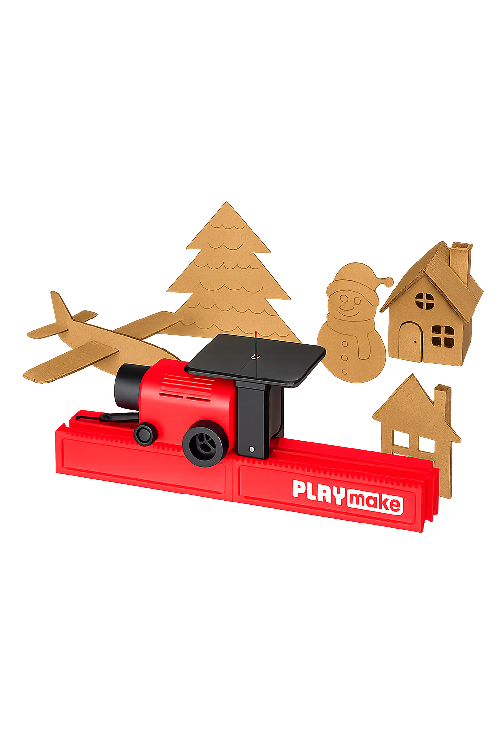 PLAYmake 4in1 Kartonmodelle - Kartonschneider für Kinder