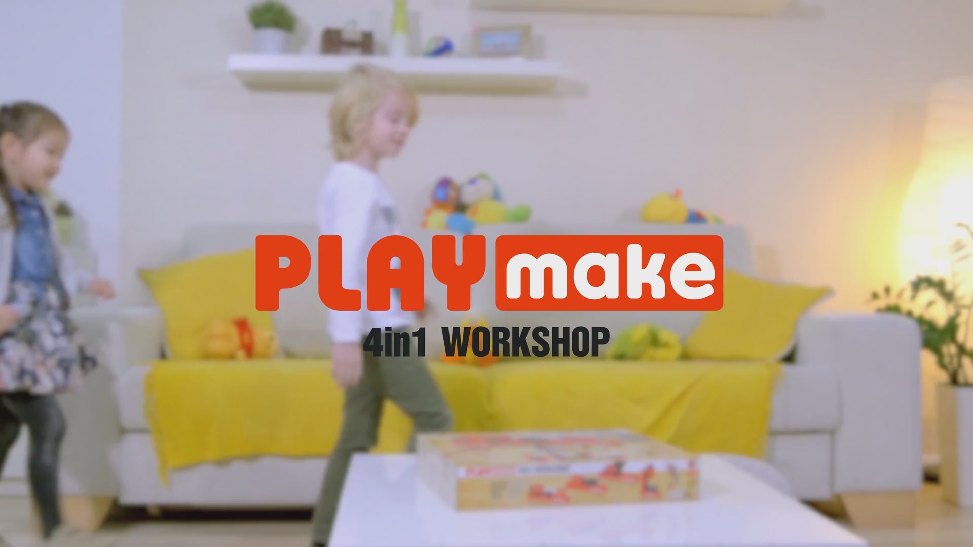 Load video: PLAYmake 4in1 woodworking kit, teaser