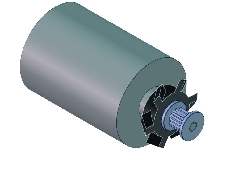 High speed motor without housing

