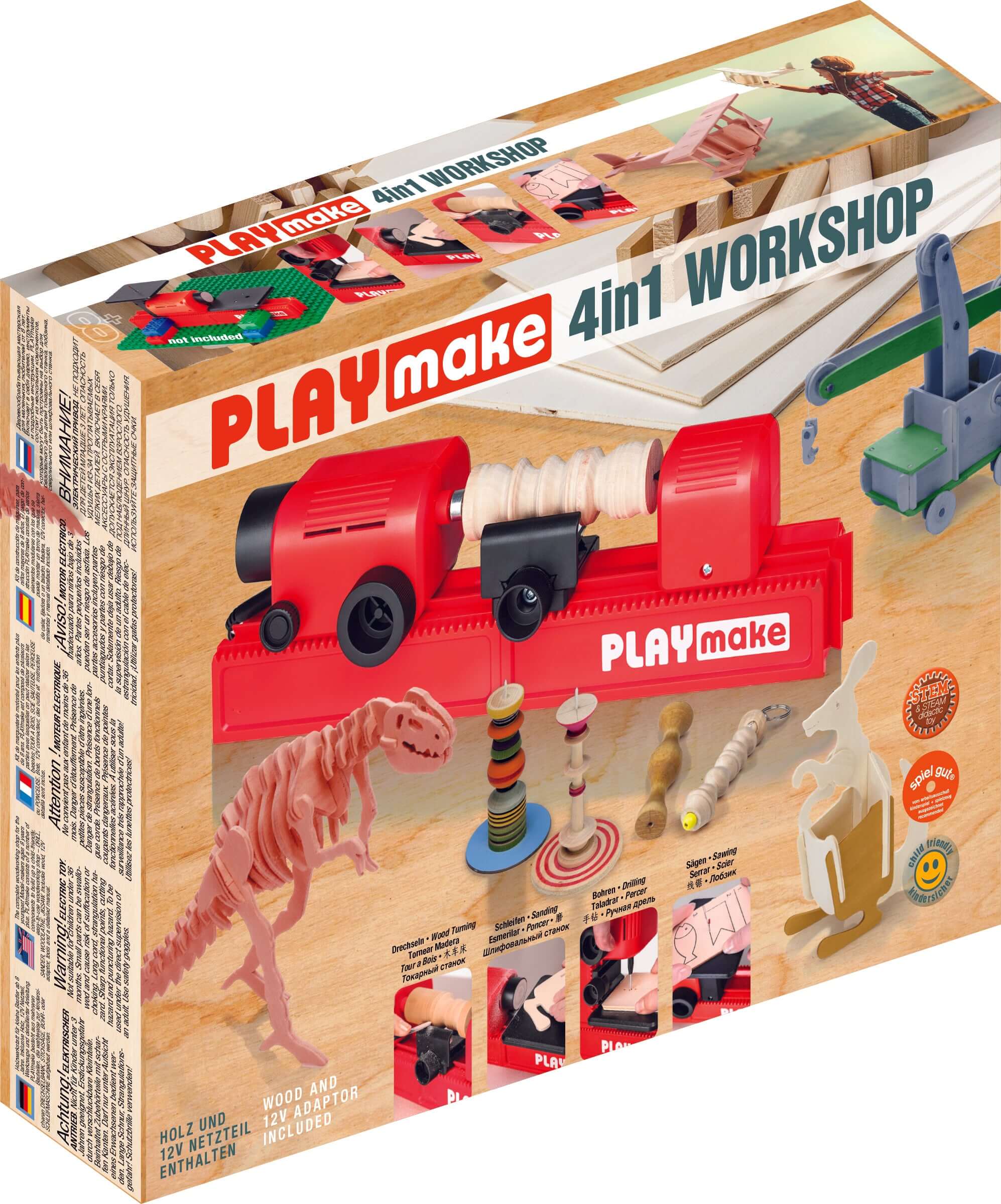 PLAYmake 4in1 workshop, Holzbearbeitung